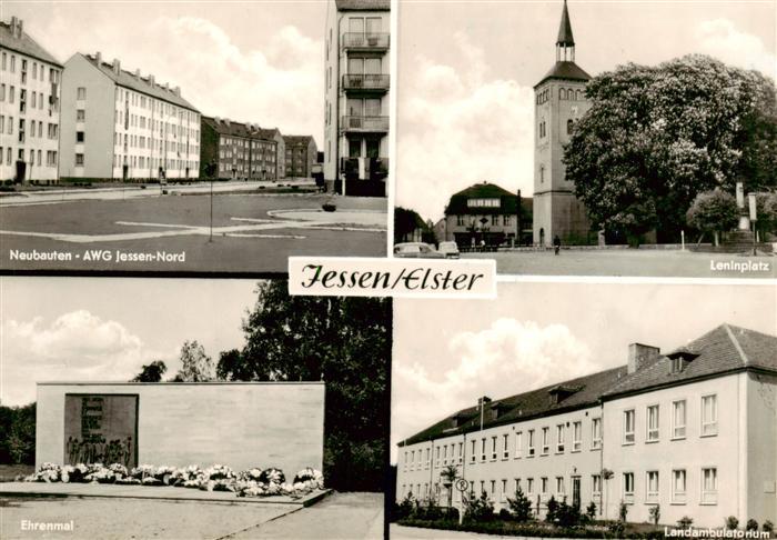 Jessen Elster Neubauten AWG Jessen Nord Leninplatz Ehrenmal Landambulatorien