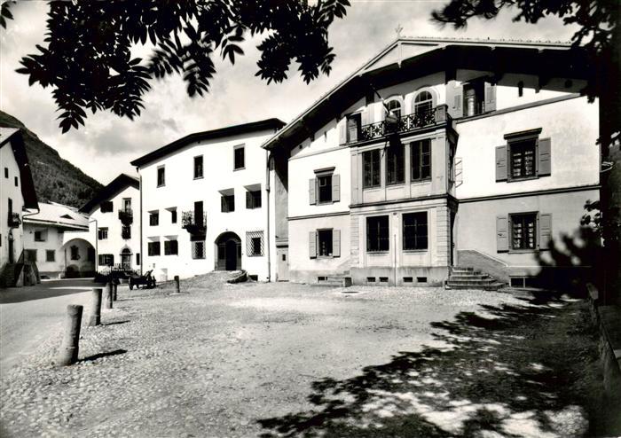 Bever Maloja GR Dorfpartie mit Rorschacher Ferienheim