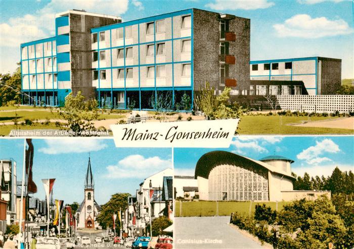 Gonsenheim Altersheim der AWO Breite Strasse und ev Kirche Christus Kirche