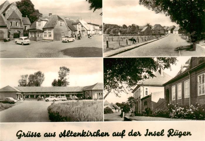 Altenkirchen Ruegen Marktplatz Max Reimann Strasse Konsum Landwarenhaus Postamt