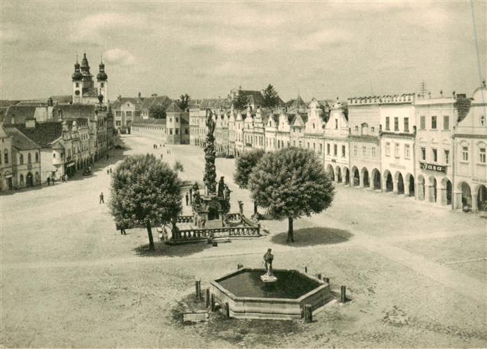 Telc Teltsch CZ Ortspartie