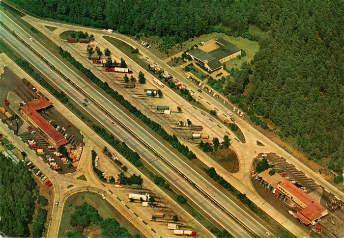 Engenhausen Walsrode Lueneburger Heide Autobahnrasthaus Allertal Ost Fliegeraufn