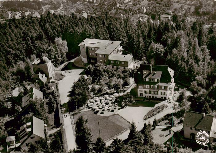 Wildbad Schwarzwald Bergbahnstation Fliegeraufnahme