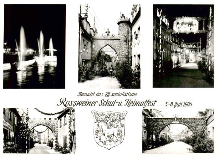 Rosswein Rossweiner Schul und Heimatfest 1985 Details