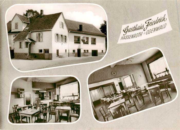 Hassenroth Hoechst  Odenwald Gasthaus Friedrich Gastraeume