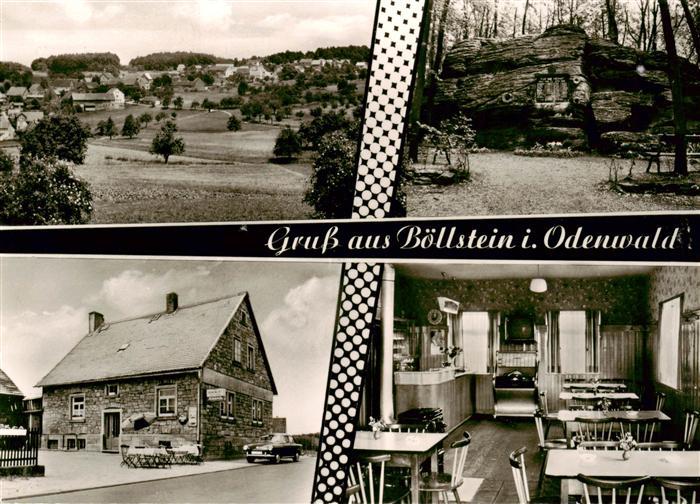 Boellstein Brombachtal Gasthaus Zur Hoehenluft Gaststube Panroama Felsen