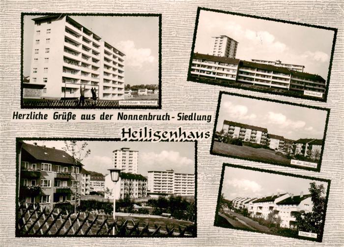 Heiligenhaus Mettmann Nonnenbruch Siedlung Hochhaeuser Werkerhof Siedlung Tilsit