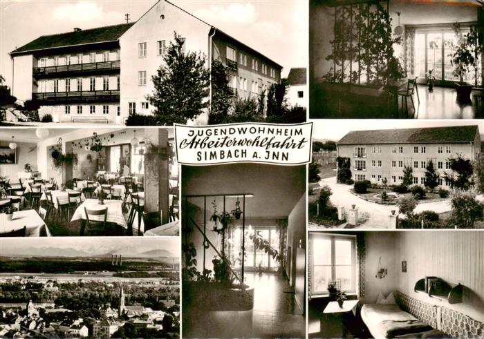 Simbach Inn Jugendwohnheim Arbeiterwohlfahrt Stadtpanorama
