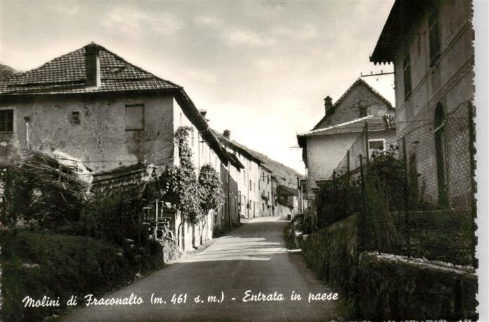 Molini di Fraconalto Alessandria Piemonte IT Entrate in paese