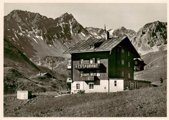 Arosa GR Pension Erzhorn Restaurant Sommer in den Alpen