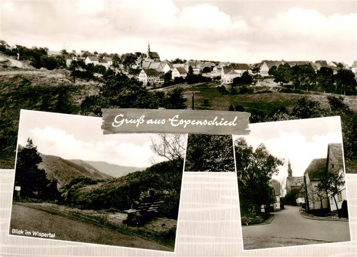 Espenschied Lorch Gesamtansicht Landschaftspanorama Wispertal Ortspartie