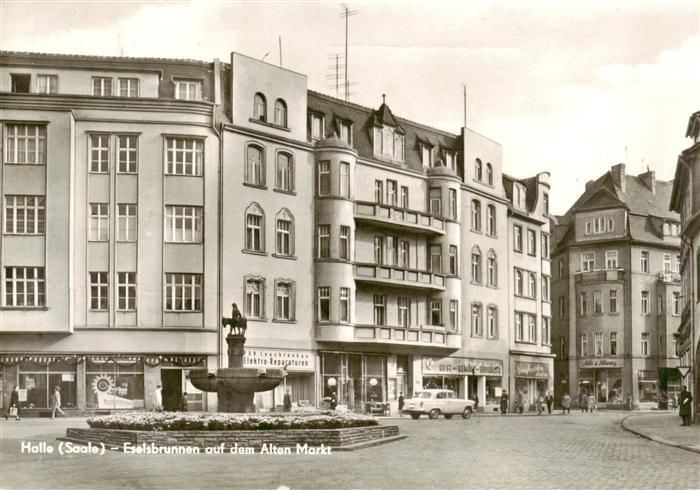 Halle Saale Eselsbrunnen auf dem Alten Markt