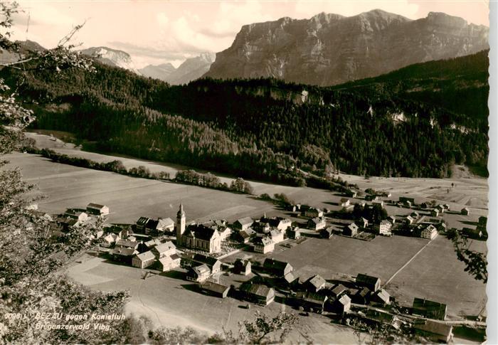 Bezau Vorarlberg Panorama Blick gegen Kanisfluh Bregenzerwald