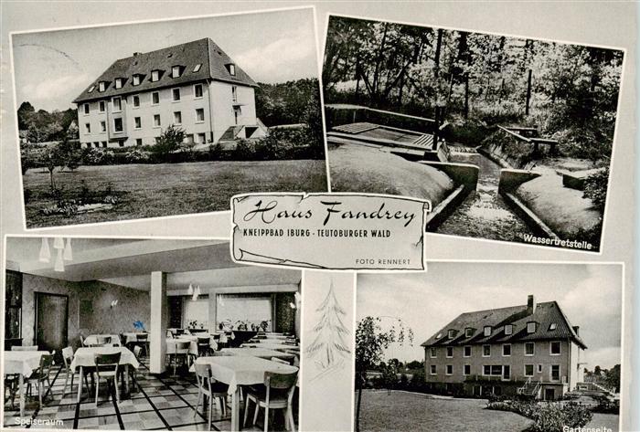 Bad Iburg Haus Fandrey Speiseraum Kneippbad Kurort Wassertretstelle