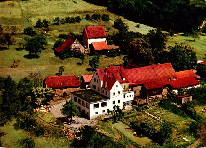 Heimbuchenthal Gasthof Pension Heimatenhof Fliegeraufnahme