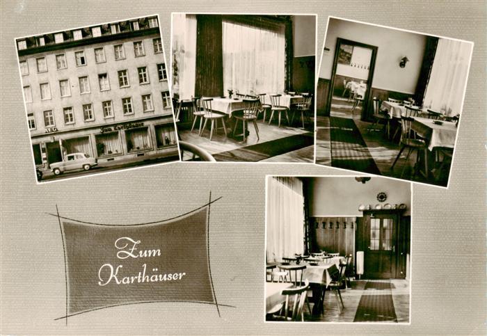 Wuerzburg Bayern Hotel Restaurant zum Karthaeuser
