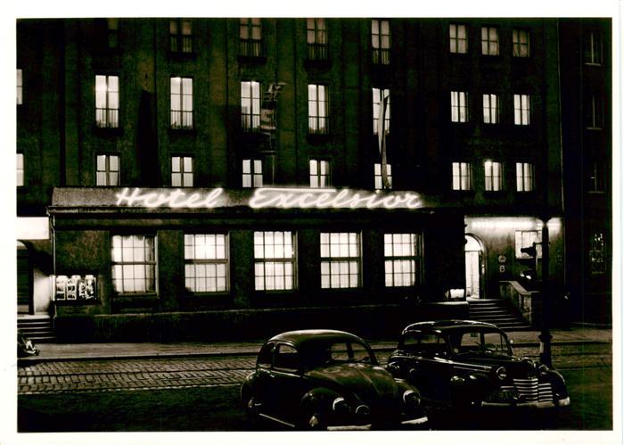 Wuerzburg Bayern Hotel Excelsior Nachtaufnahme