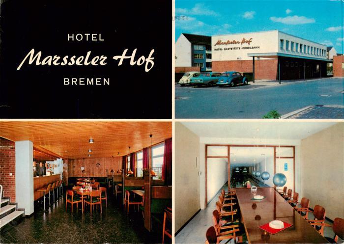 BREMEN  DE Hotel Marsseler Hof Restaurant Kegelbahn