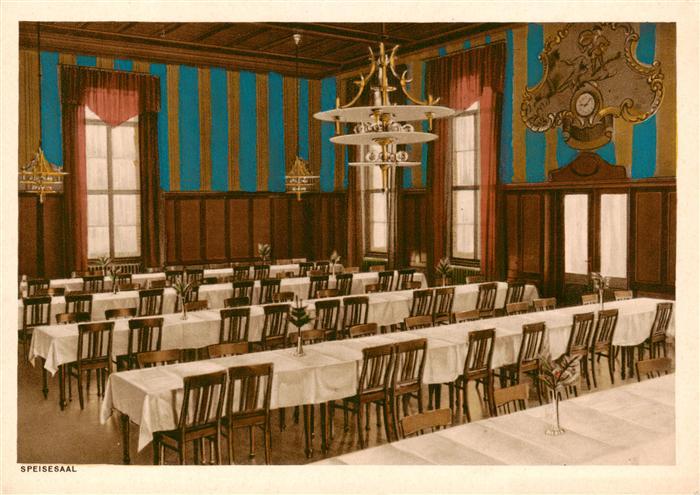 LEIPZIG Sachsen Erholungsheim Naunhof der AOK fuer die Stadt Leipzig Speisesaal