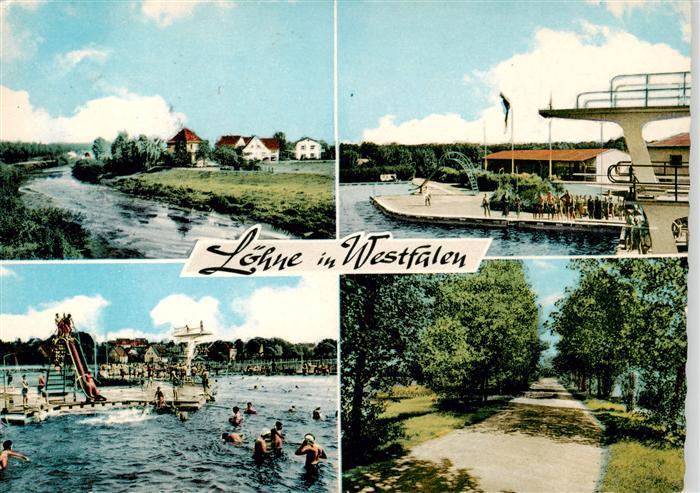 Loehne Detmold Schwimmbad und die Werra