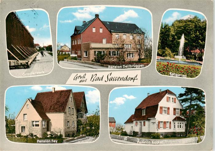 Bad Sassendorf Gradierwerk Pensionen Kurgarten Springbrunnen