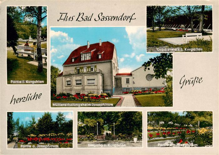 Bad Sassendorf Teilansichten Kurgarten Muettererholungsheim Josphinum
