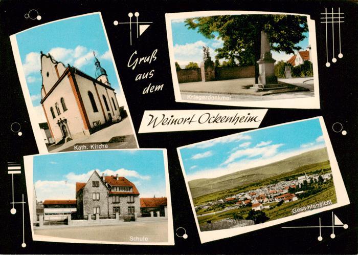 Ockenheim Katholische Kirche Kriegerdenkmal Schule Gesamtansicht