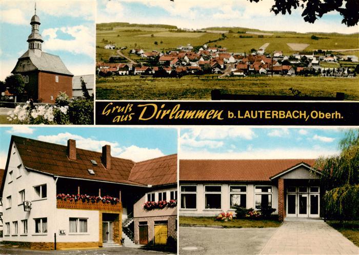 Dirlammen Panorama Kirche Gasthaus zur Krone Schule
