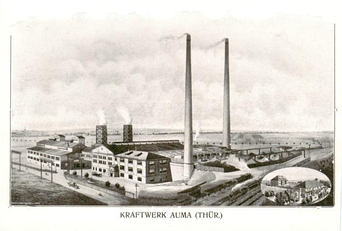 Auma-Weidatal Thueringen Kraftwerk Illustration
