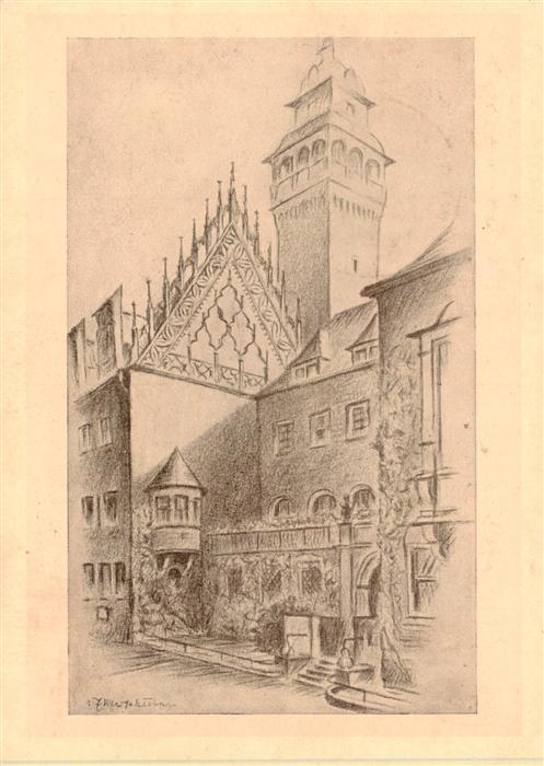 ZEITZ Sachsen-Anhalt Festpostkarte anlaesslich der 980-Jahrfeier Rathaus spaetgo