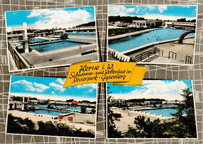 Herne  Westfalen Schwimm- und Wellenbad im Revierpark Gysenberg