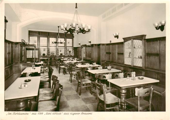 Koeln  Rhein Brauhaus Gatzweiler Gastraum