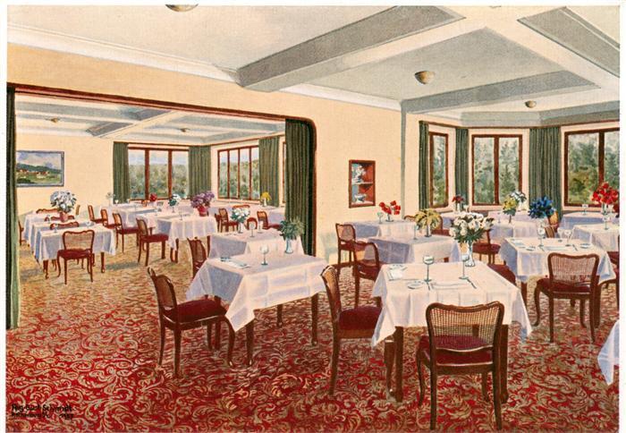 Bad Kissingen Hotel Hoffmann Speisesaal Kuenstlerkarte