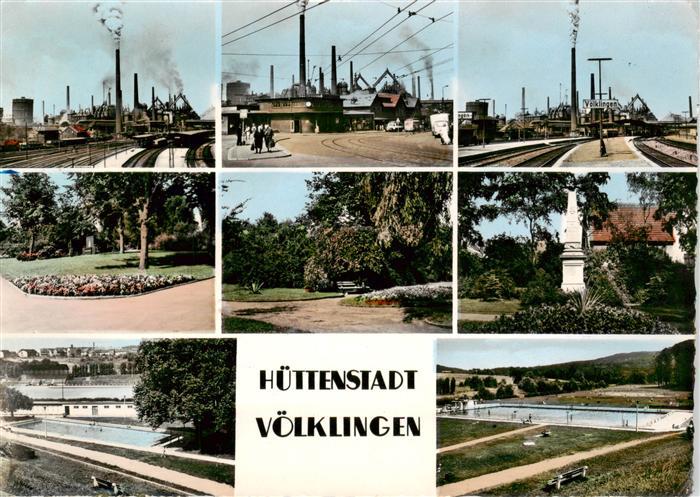 Voelklingen Saarbruecken Huettenstadt Teilansichten Park Schwimmbad