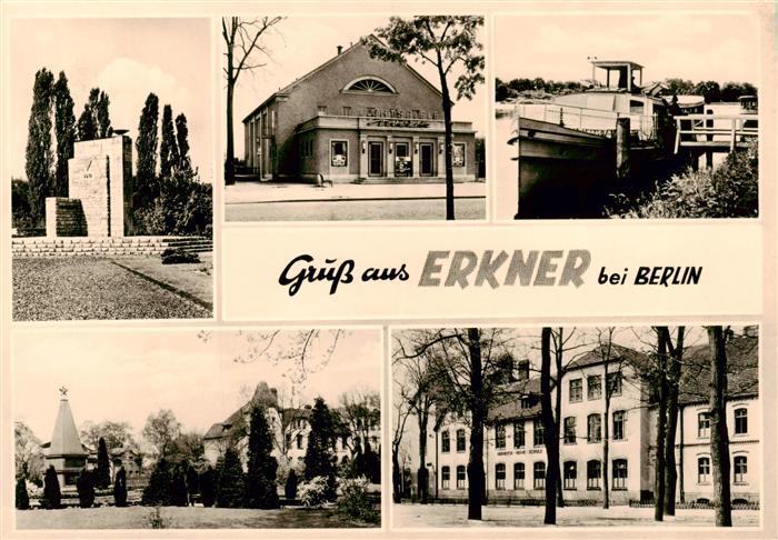 Erkner Gedenkstaette Lichtspiele Vorwaerts Bootssteg Heinrich Heine Schule