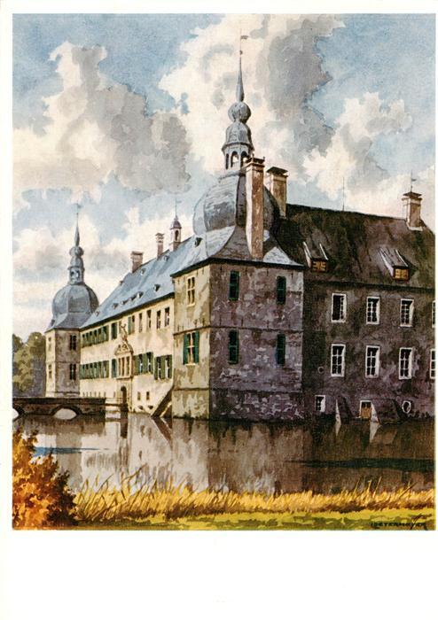 Dorsten Schloss Lembeck Aquarell