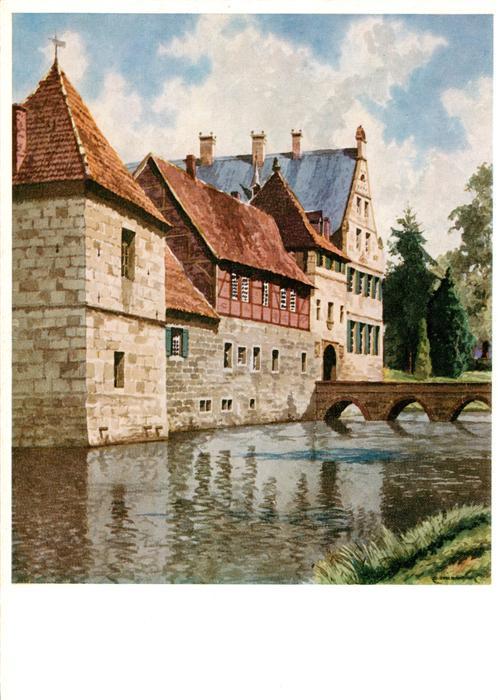 Havixbeck Haus Havixbeck Aquarell