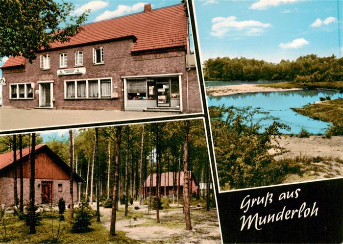 Munderloh Munderloher Gasthaus Waldpartie Teich