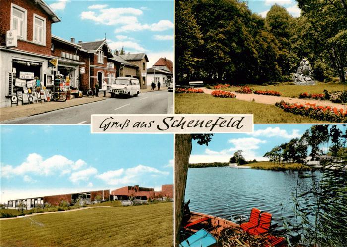 Schenefeld Holstein Strassenpartie Stadthalle Park Gondelteich