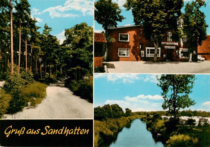 Sandhatten Hatten Waldweg Gasthaus Panorama
