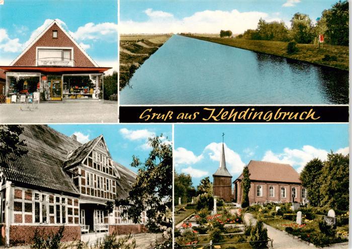 Kehdingbruch Belum Kaufhaus Kanal Fachwerkhaus Kirche