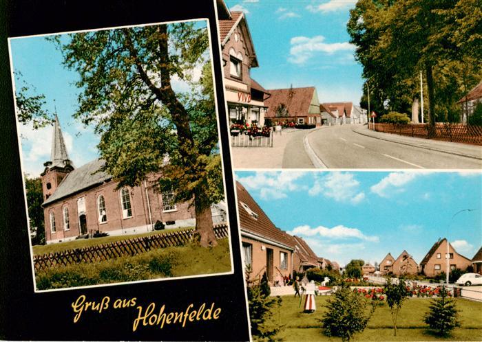 Hohenfelde Elmshorn Kirche Strassenpartie Siedlung