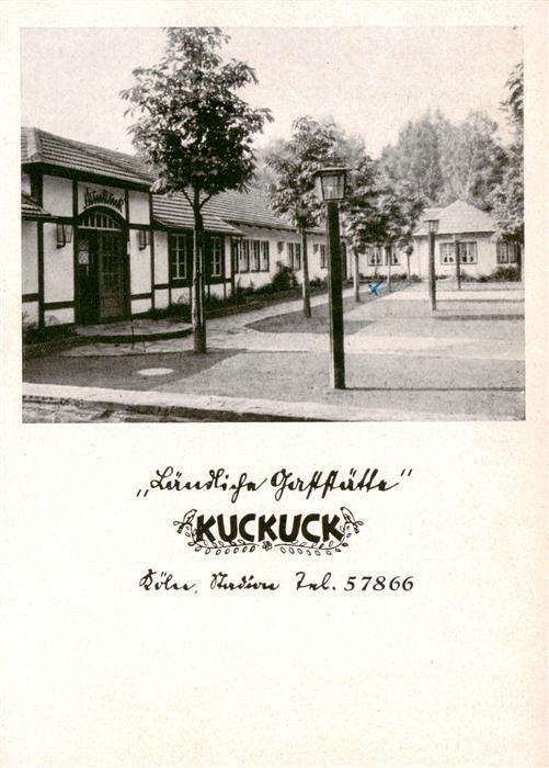 Koeln  Rhein Laendliche Gaststaette Kuckuck