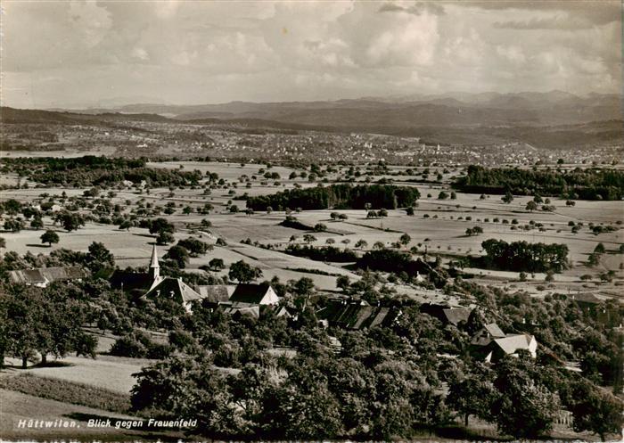 Huettwilen TG Panorama mit Frauenfeld