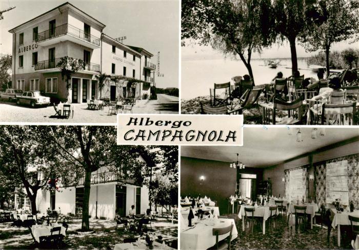 Bardolino Lago di Garda IT Albergo Ristorante Campagnola Strand Gastraum