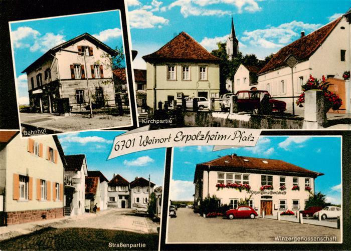 Erpolzheim Ludwigshafen Bahnhof Kirchpartie Strassenpartie Winzergenossenschaft