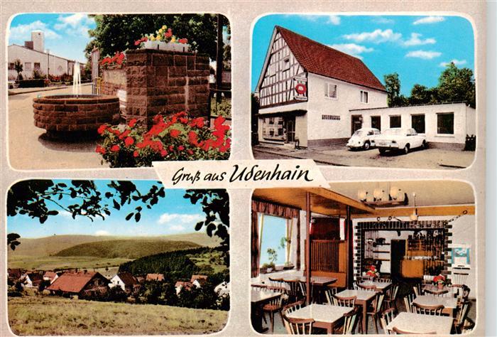 Udenhain Brachttal Brunnen Panorama Gasthaus Gaststube