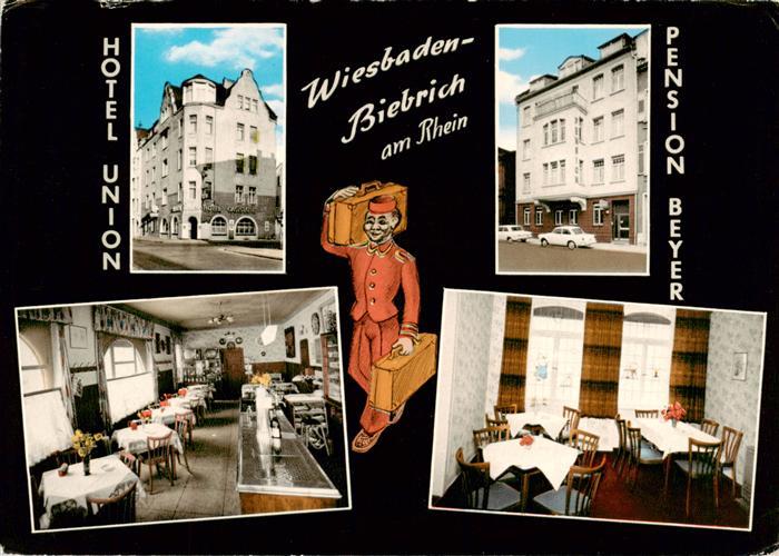Biebrich Wiesbaden Hotel Union Pension Beyer Gastraeume