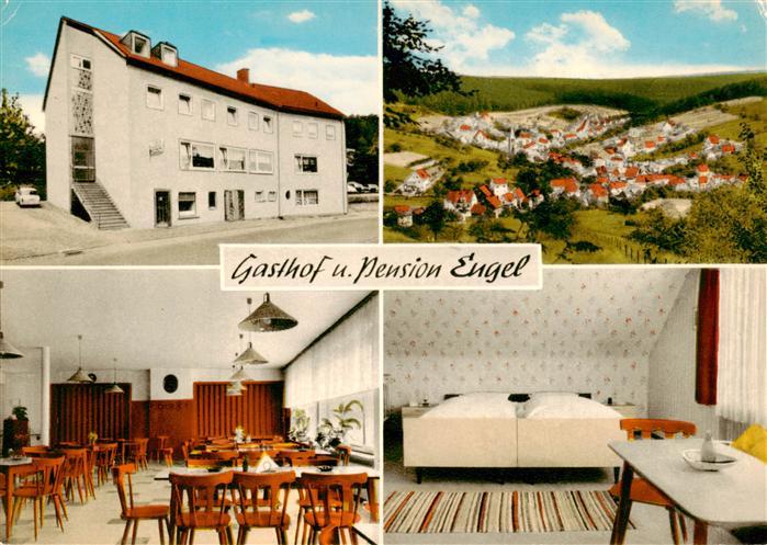 Rechtenbach Spessart Gasthaus Pension Engel Panorama Gastraum Zimmer