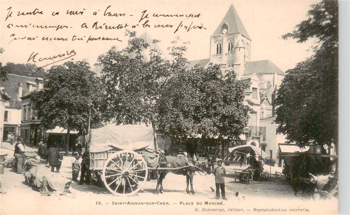 Saint-Aignan  41 Loir-et-Cher Place du Marché